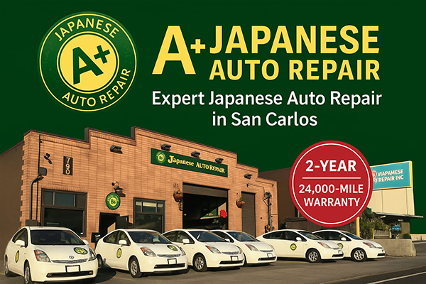 A+ Japanese Auto Repair shop in San Carlos, CA